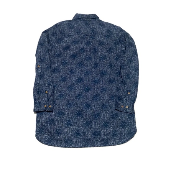 Duluth Trading Co Women’s Geometric Outdoor Print Hemp Button Down Shirt Sz S - Picture 4 of 4